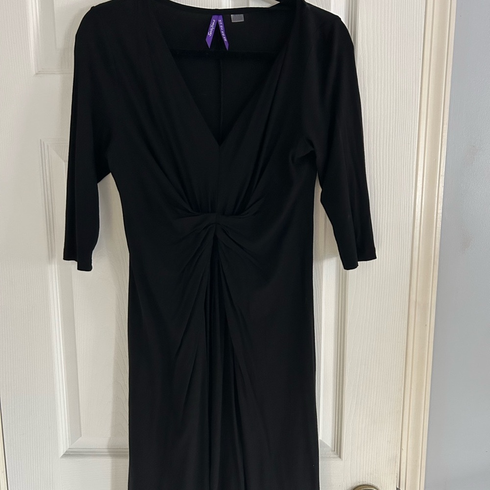 Seraphine Black Long Sleeve Dress